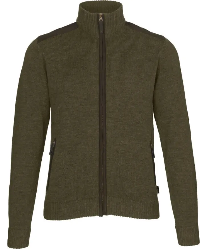 Slika DŽEMPER BUCKTHORN FULL ZIP KARDIGAN SHADED OLIVE MELANGE L