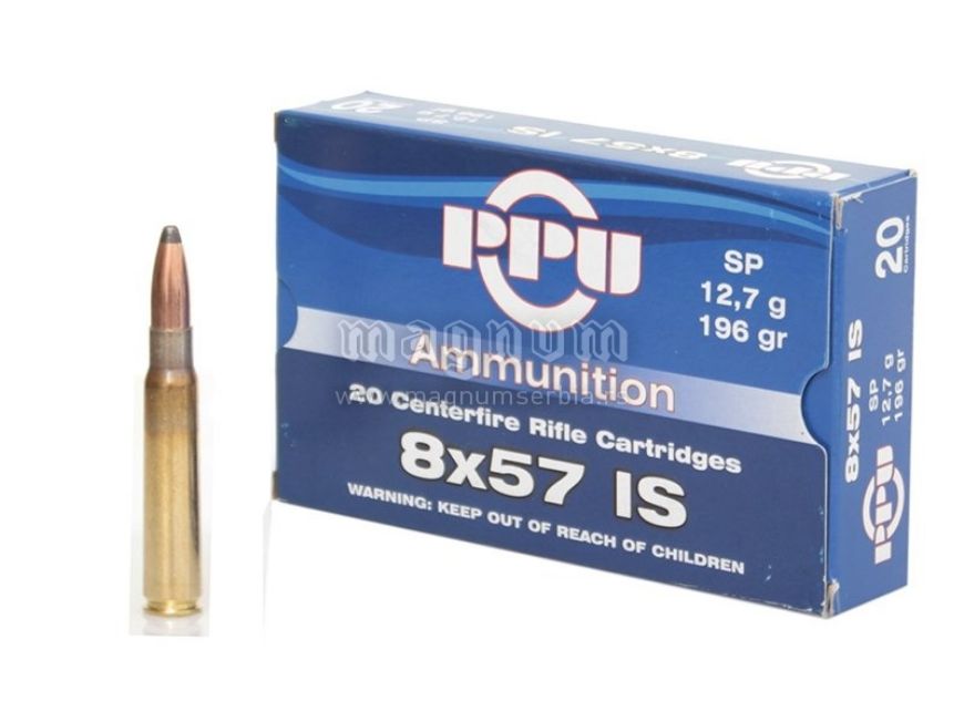 Slika METAK KARABINSKI PPU 8X57 12,7G JRS