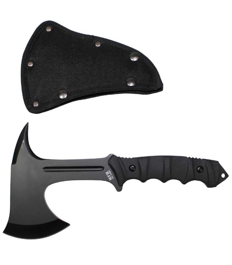 Slika SJEKIRA,TOMAHAWK,COMOX,BLACK,G10 HANDLE,SHEATH