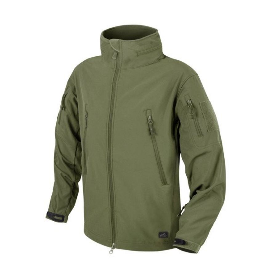 Slika JAKNA GUNFIGHTER JACKET-SHARK SKIN WINDBLOCKER-OLIVE GREEN XL