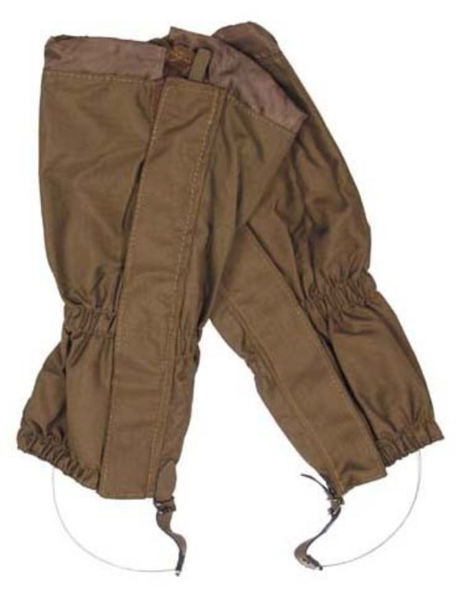 Slika GAMAŠE, BROWN, WITH ZIP, STEEL WIRE
