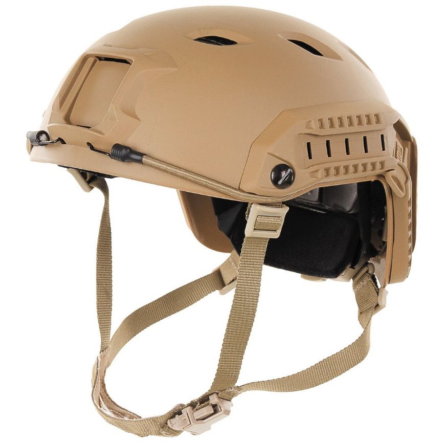 Slika US KACIGA, FAST-PARATROOPERS, COYOTE TAN, RAILS, ABS-PLASTIC