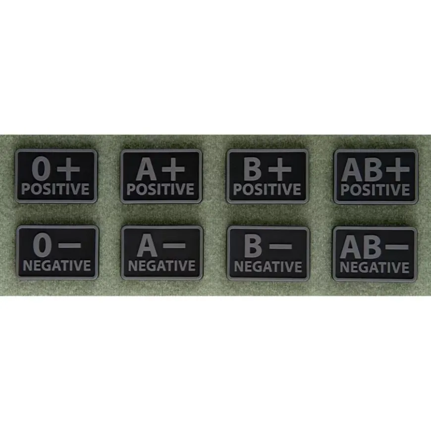 Slika HELIKON TEX AMBLEM BLOOD PATCH SET 2 PCS PVC BLACK 0-