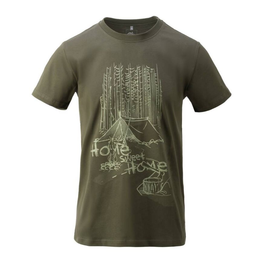 Slika HELIKON TEX MAJICA HOME SWEET HOME TAIGA GREEN 