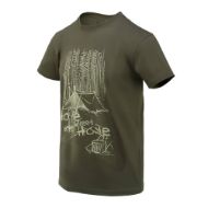 Slika HELIKON TEX MAJICA HOME SWEET HOME TAIGA GREEN 
